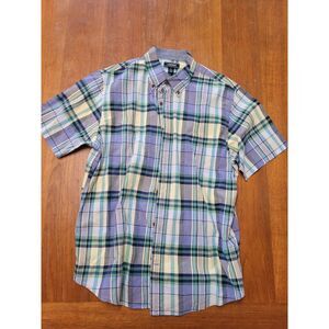 Lands' End Short Sleeve Button Up Shirt Large